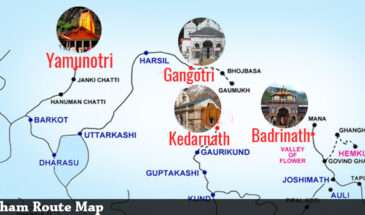 Chardham Route Map